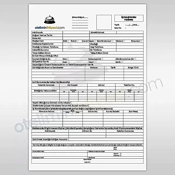 İş Başvuru Formu