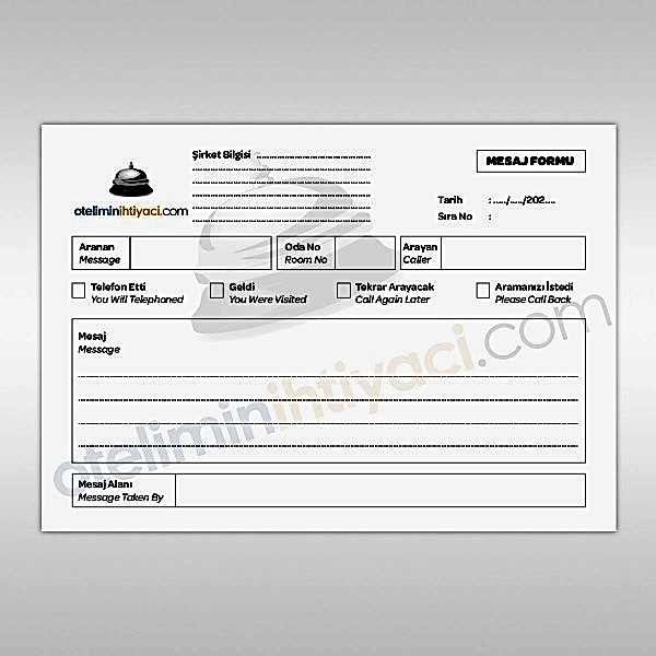 Misafir Mesaj Formu 1