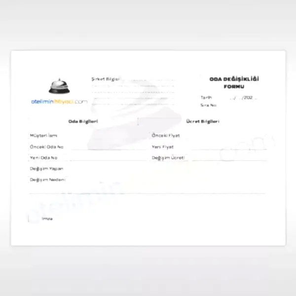 Oda Değişikliği Formu