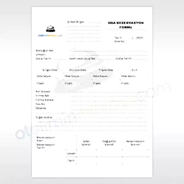 Oda Rezervasyon Formu