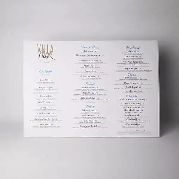 PVC Menü