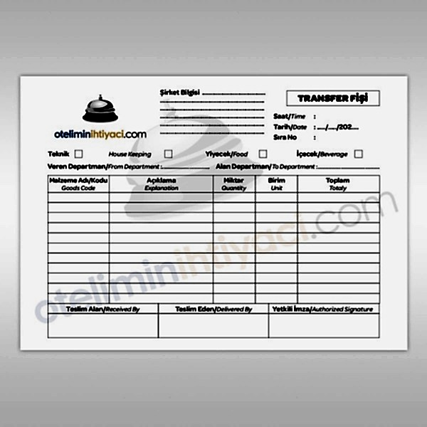 Transfer Fişi 1