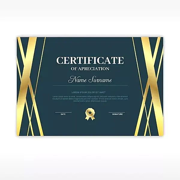 Yaldızlı Sertifika 3