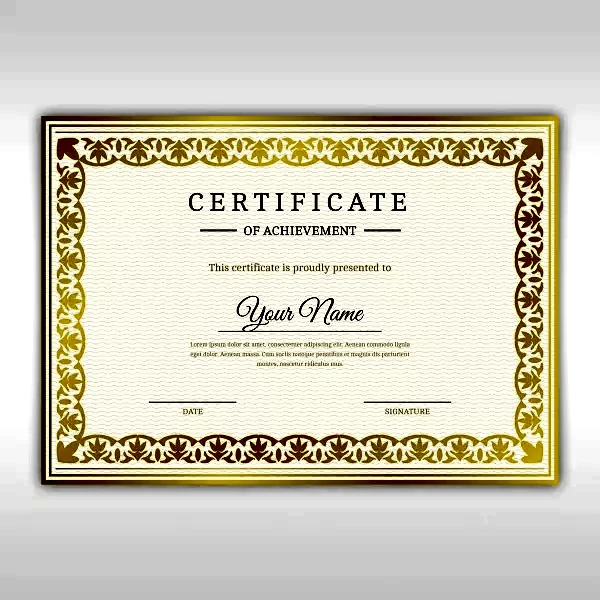 Yaldızlı Sertifika 4